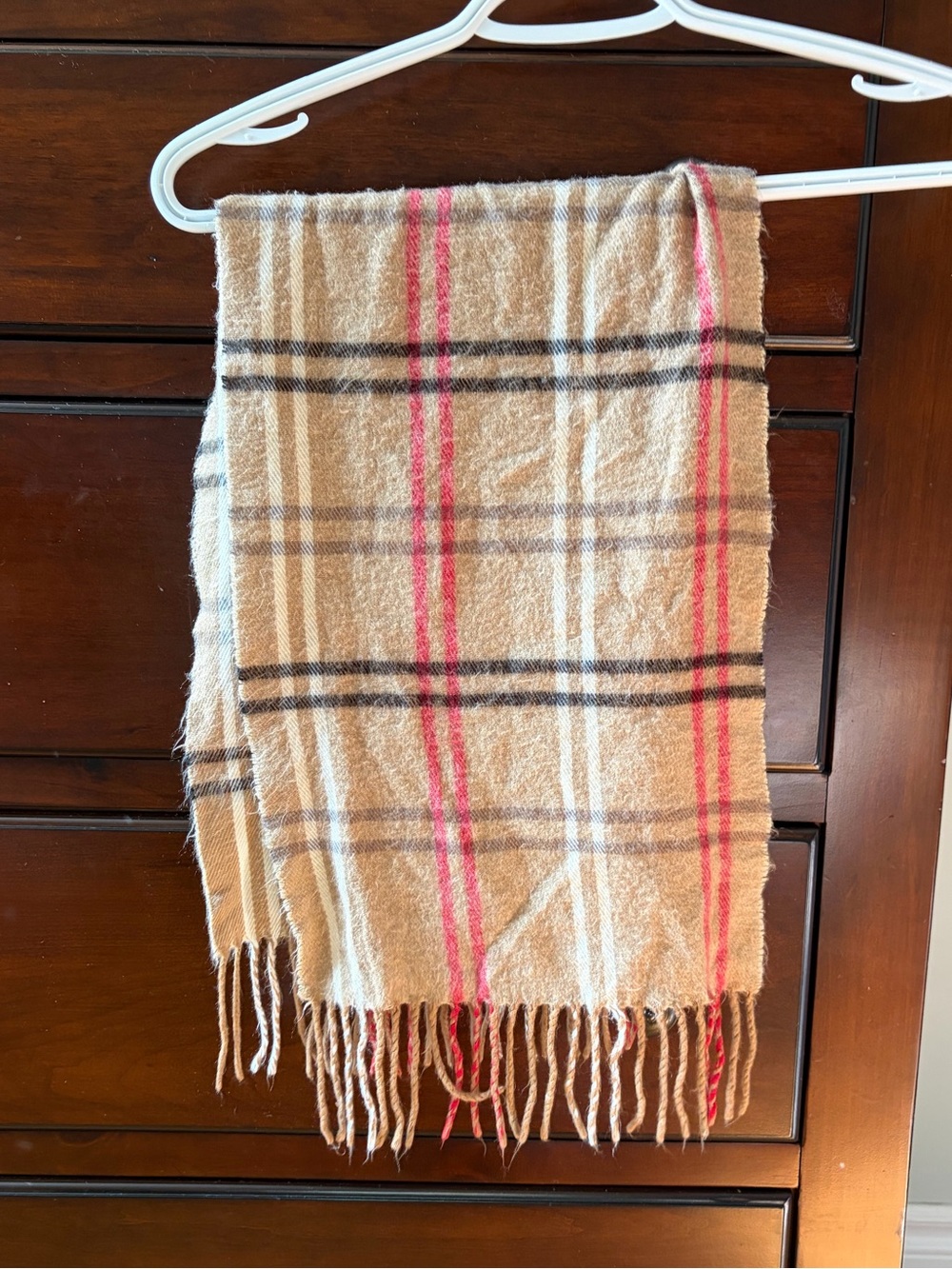 Zighilli Scarf NWOT Plaid Fringe Scarf